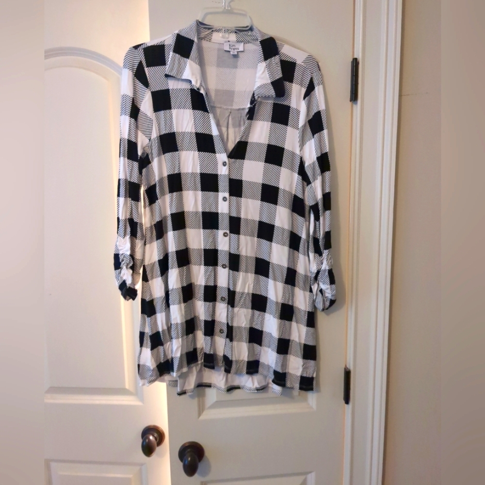 Kim Rogers Monochrome Striped Blouse